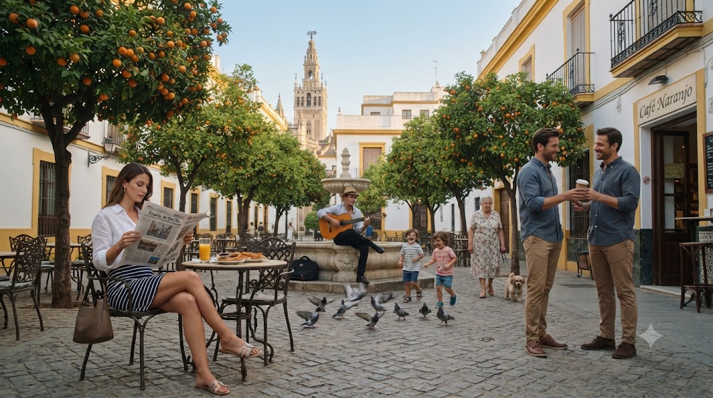 세비야 오렌지 광장 · Seville orange plaza